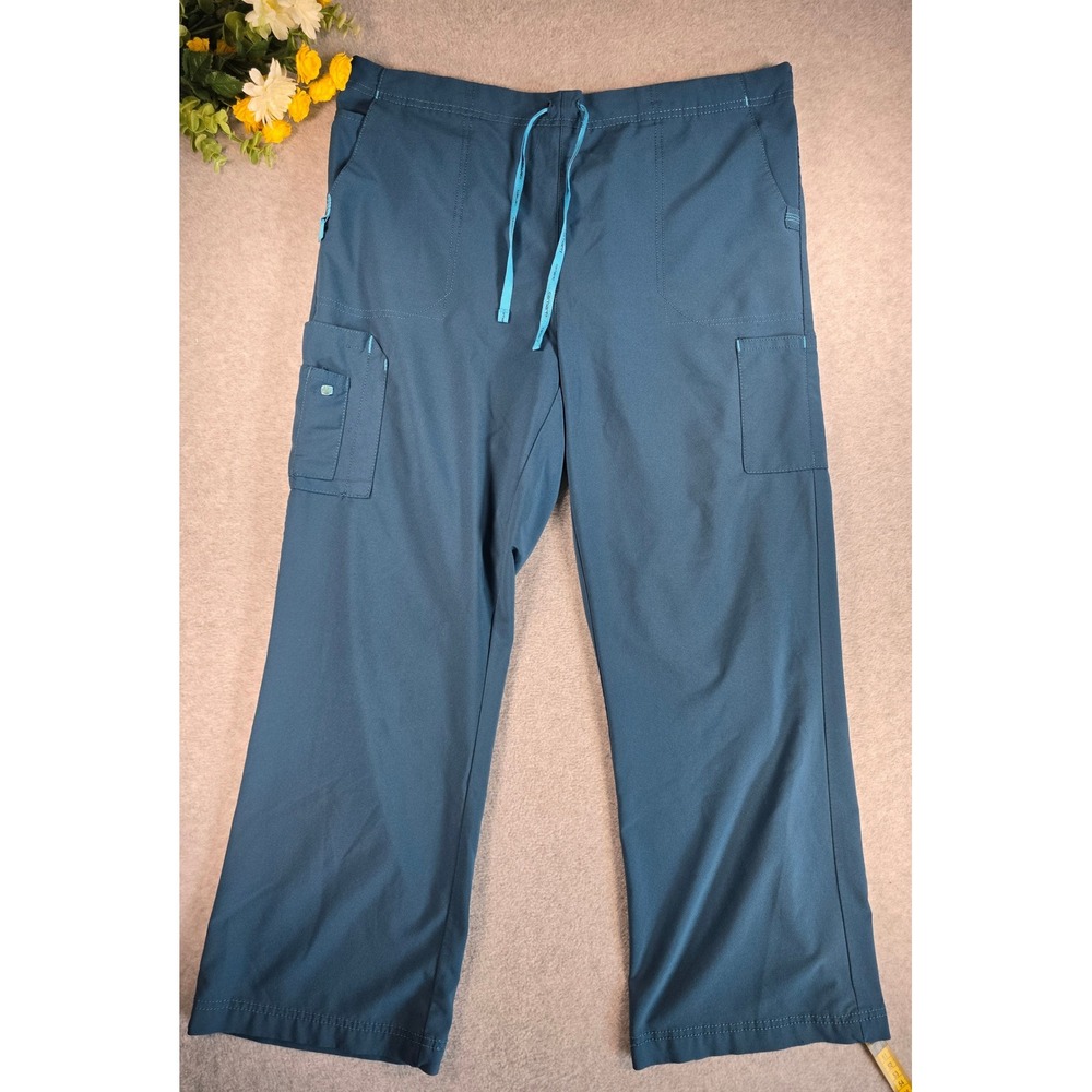 Carhartt Force Scrub Set Women XL Petite Blue Modern Fit V-Neck Cargo C52110P - Picture 9 of 16